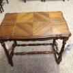 M45 Restored Antique Stand w/ decorative veneer top