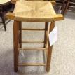 M47 - Restored Bar Stool w/ rush seat