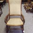 R46 Restored Antique Lincoln Rocker w/ hand caning