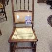 R51 Restored Antique Mission Rocker w/ hand-caned seat and back